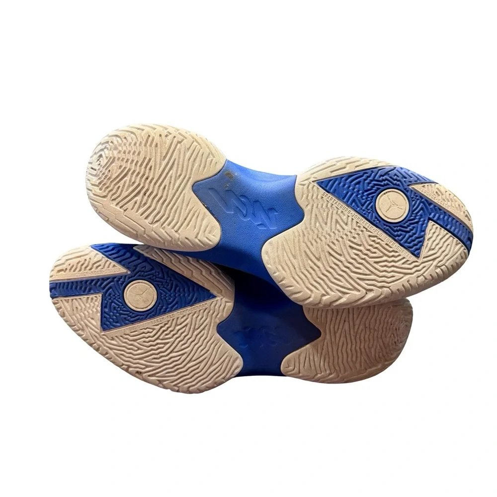 Jordan Zion 1 Duke Mens 12 Basketball Shoes Black White Hyper Royal Used - Picture 7 of 9